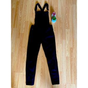 Brand NWT Black KanCan Distressed Overalls- Small